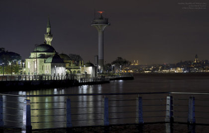 Istanbul Coast Night Scene