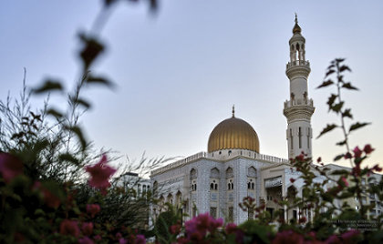 The Masjid Al Zawawi Mosque at Sunset